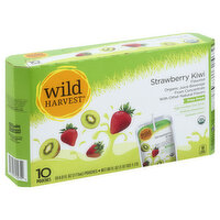 Wild Harvest Juice Beverage, Organic, Strawberry Kiwi, 10 Each