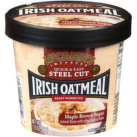 McCanns Imported Maple Brown Sugar Quick & Easy Steel Cut Irish Oatmeal, 1.9 Ounce