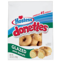 Hostess Donuts, Mini, Glazed, 10.5 Ounce