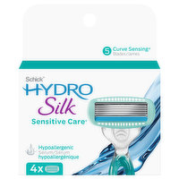 Schick Cartridges, Silk, Hydro, 5 Blades, 4 Each