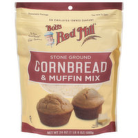 Bob's Red Mill Cornbread & Muffin Mix, Stone Ground, 24 Ounce