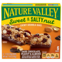 Nature Valley Granola Bars, Chewy, Dark Chocolate Peanut & Almond, Chewy, Sweet & Salty Nut, 6 Each