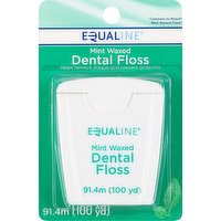 Equaline Dental Floss, Mint, Waxed, 1 Each