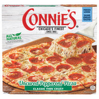 Connie's Pizza, Classic Thin Crust, Uncured Pepperoni, 22.19 Ounce