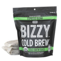 Bizzy Coffee, Cold Brew Bags, Espresso Blend, 4 Each
