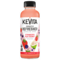 KeVita Sparkling Drink, Strawberry Acai Coconut ,Probiotic Refresher, 15.2 Fluid ounce