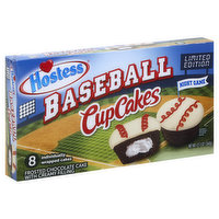 Hostess Cup Cakes, Frosted Chocolate Cake with Creamy Filling, Baseball, 8 Each