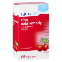 Equaline Zinc Cold Remedy, Lozenges, Cherry Flavor, 25 Each