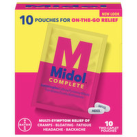 Midol Multi-Symptom Relief, Complete, 10 Pack, 10 Each