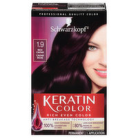 Schwarzkopf Hair Color, Permanent, Rich Caviar 1.9, 1 Each