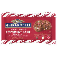 Ghirardelli Mix-Ins, Peppermint Bark, Premium Baking, 8 Ounce