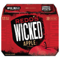 Redd's There's Wicked Within. Born from the seed of Redd's, Wicked is the refreshingly hard ale that is brewed with bold fruit flavor. At 8% ABV, Wicked turns up the dial on real fruit flavor for an intensity that starts strong and finishes smooth for ultimate r, 12 Each
