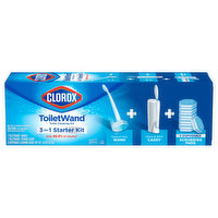 Clorox ToiletWand Toilet Cleaning Kit, 3-in-1 Starter Kit, 1 Each