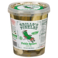Grillo's Pickles Pickle Spears, Fresh, Classic Dill, 32 Fluid ounce