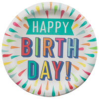 Party Creations Plates, Birthday Burst, 8 Each