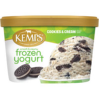 Kemps Cookies & Cream Frozen Yogurt, 1.5 Quart