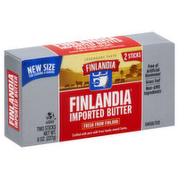 Finlandia Butter, Imported, Unsalted, 2 Each