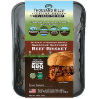 Thousand Hills Shredded BBQ Beef Brisket, 14 Ounce