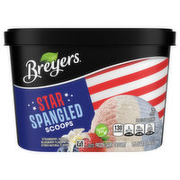 Breyers Frozen Dairy Dessert, Star Spangled, Scoops, 1.5 Quart