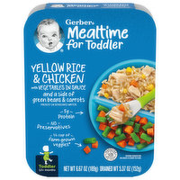 Gerber Mealtime for Toddler Yellow Rice & Chicken, with Vegetables in Sauce, Toddler, 6.67 Ounce