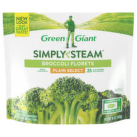 Green Giant Simply Steam Broccoli Florets, Plain Select, 10 Ounce