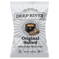 Deep River Snacks Potato Chips, Kettle Cooked, Original Salted, 2 Ounce