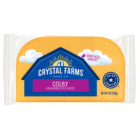 Crystal Farms Cheese, Colby, Longhorn Style, 8 Ounce