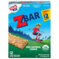Zbar Energy Snack Bars, Iced Oatmeal Cookie, Family Pack, 12 Each