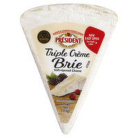 President Cheese, Soft-Ripened, Triple Creme Brie, 4 Ounce