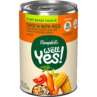 Campbell's® Well Yes!® Plant Based Chick'n With Rice Soup, 16.3 Ounce