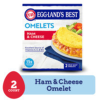 Eggland's Best Ham & Cheese Frozen Omelet, 2 Each