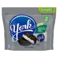 York Peppermint Patties, Dark Chocolate Covered, Share Pack, 10.1 Ounce