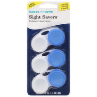 Bausch + Lomb Sight Savers Contact Lens Cases, Extra Value 3-Pack, 3 Each