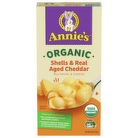 Annie's Macaroni & Cheese, Organic, Shells & Real Aged Cheddar, 6 Ounce