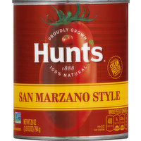 Hunt's Tomatoes, Whole Peeled, San Marzano Style, 28 Ounce