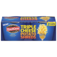 Idahoan Potato Shreds, Triple Cheese, 2 Each