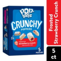 Pop-Tarts Crunchy Filled Snack Pieces, Frosted Strawberry Crunch, 5 Each