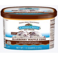 Cedar Crest Blueberry Waffle Cone, 48 Ounce