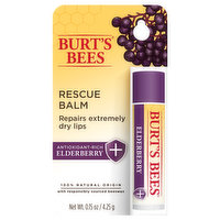 Burt's Bees Rescue Balm, Elderberry, 0.15 Ounce