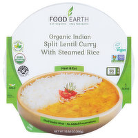 Food Earth Split Lentil Curry, Organic, Indian, Mild, 10.58 Ounce
