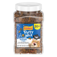 Friskies Party Mix Made in USA Facilities Cat Treats, Party Mix Beachside Crunch, 20 Ounce