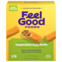 Feel Good Foods Egg Rolls, Vegetable, 9 Ounce