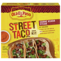 Old El Paso Street Taco Kit, Carne Asada Steak, 11.3 Ounce