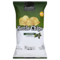 Essential Everyday Kettle Chips, Jalapeno, 8 Ounce