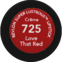 Revlon Super Lustrous Lipstick, Creme, Love That Red 725, 0.15 Ounce