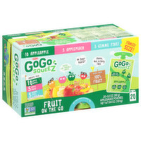 GoGo Squeez Fruit on the Go, Applesauce, Family Size, Variety Pack, 20 Pack, 20 Each