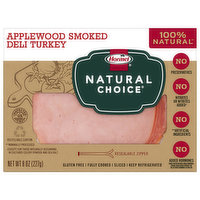 Hormel Natural Choice Turkey, Applewood Smoked, Deli, 8 Ounce