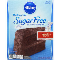 Pillsbury Cake Mix, Premium, Sugar Free, Devil's Food, 16 Ounce
