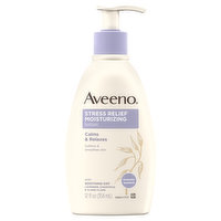 Aveeno Lotion, Stress Relief Moisturizing, Lavender Scented, 12 Fluid ounce