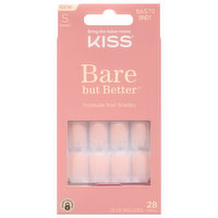 Kiss Bare but Better Nails, TruNude Shades, Short, 28 Each